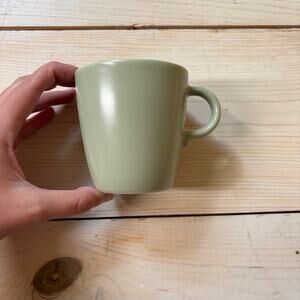 Ikea NWOT Fargrik Green 8oz Stacking Coffee Mug